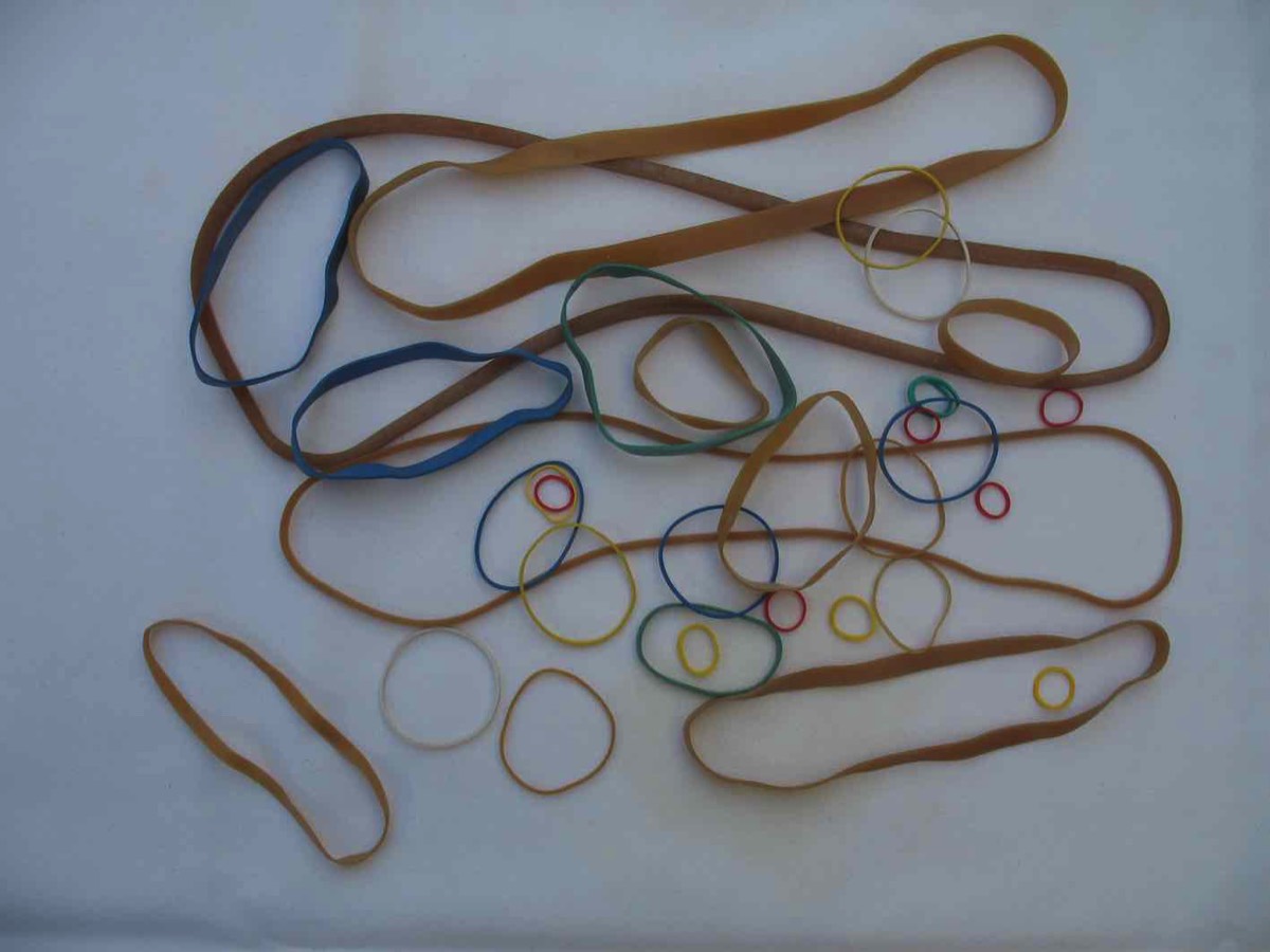 All sizes and colours available natural rubber bands